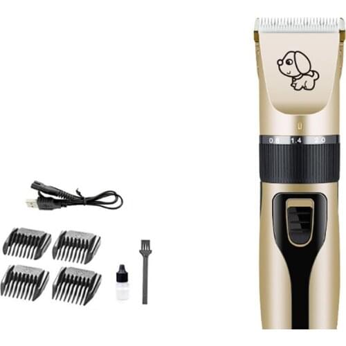 Rechargeable Battery Pet Hair Trimmer Electrical Grooming Shaver Set Pets Haircut Machine 110-240V professional dog hair trimmer