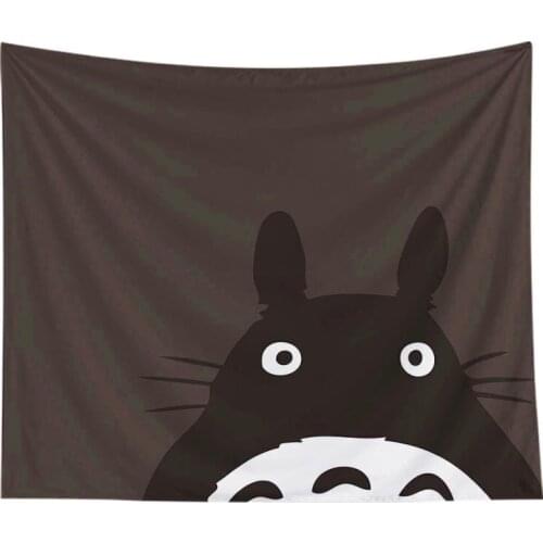 Anime My Neighbor Totoro Cat Tapestry Wall Hanging Decor Retro Printed Home Decor Hanging Living Printing Wall Tapestry