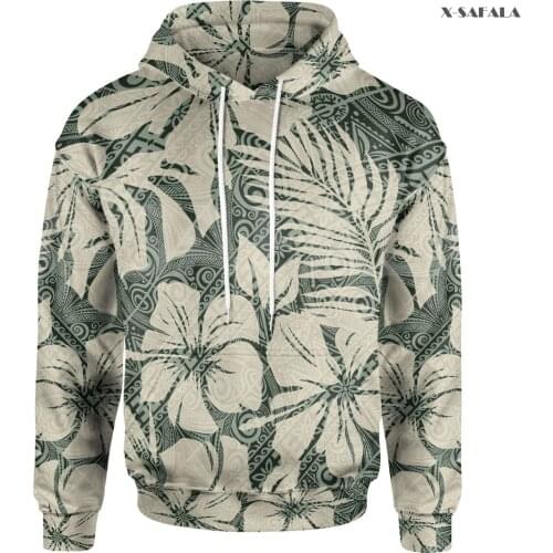 Polynesian Animal Tattoo Viking 3D Over Printed Hoodie Man Women Unisex Harajuku A42 Outwear Zipper Pullover Sweatshirt Casual