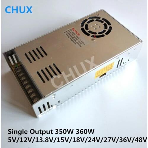 CHUX 350W Switching power supply 5V 12v 13.8V for LED Strip light AC to DC Single Output Switch Power SMPS 27v 24v 15v 36v 48V