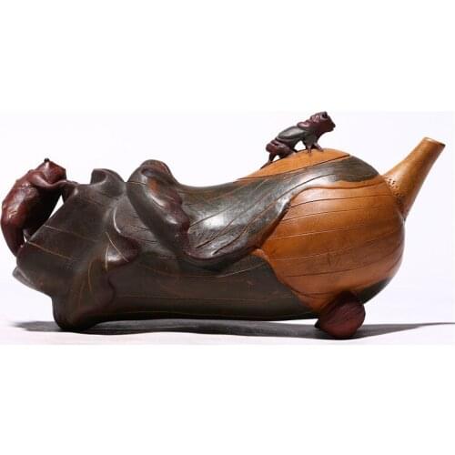 440ml Yixing Teapot Tea Pot filter Xishi Pot Beauties Handmade Purple Clay Teaware customized Gifts Drinkware