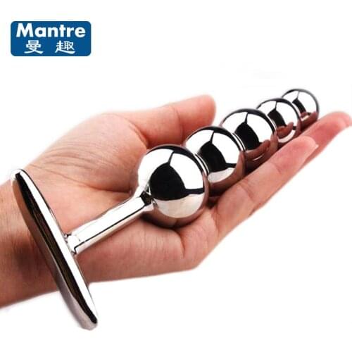 Stainless Steel Anal Plug Beads Butt Products Sex Toys for Gay Women Men Weight Plugs