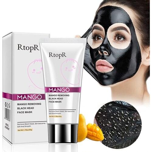 Mango Blackhead Remover Nose Mask Acne Treatment Oil Control Shrink Pores Deep Cleansing Black Face Mask T Zone Skin Care Tool