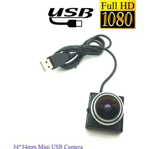 Micro Size Square Shaped 30Fps 2MP 0V2710 Senor HD 1080P 1.78MM Lens Fisheye Mini Camera Usb For ATM and Kiosk Vehicle Car Use