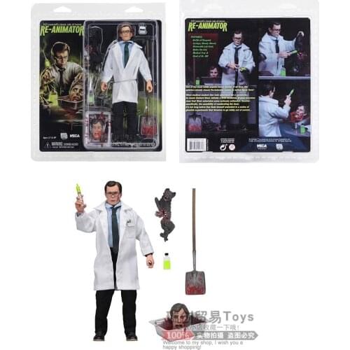 NECA Mary Shelleys Frankenstein Re Animator Herbert West Doctor Cloth 8Inch Doll Action Figure Toy
