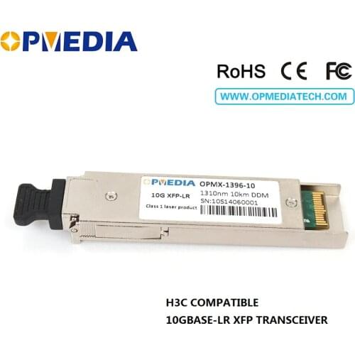 Low price!!Equivalent to H3C 10G 1310nm 10KM XFP transceiver,10G LR XFP optical module,LC connector,DDM function optical module