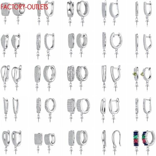 Factory Outlet Newest Models Earring Jewelry Findings For Hand Making Jewelry Accessory 925 Sterling Silver Jewelry Component