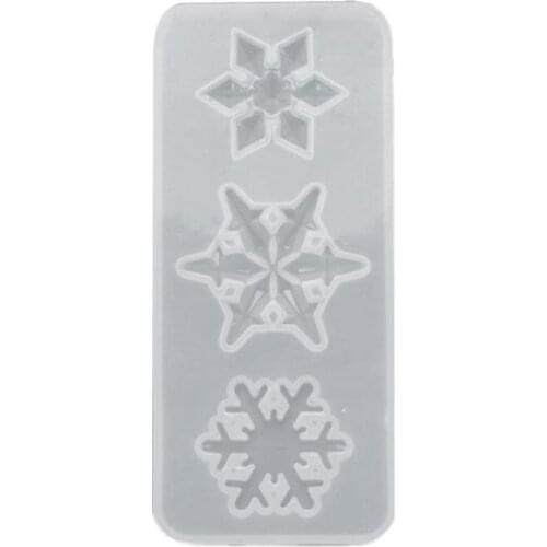 Crystal Epoxy Resin Mold Snowflake Pendant Casting Silicone Mould DIY Craft Tool