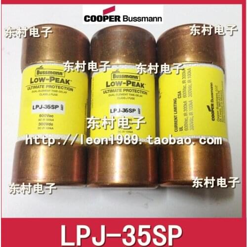 [SA] US imports fuse BUSSMANN LOW-PEAK fuse LPJ-35SP 35A 600V-10PCS/LOT