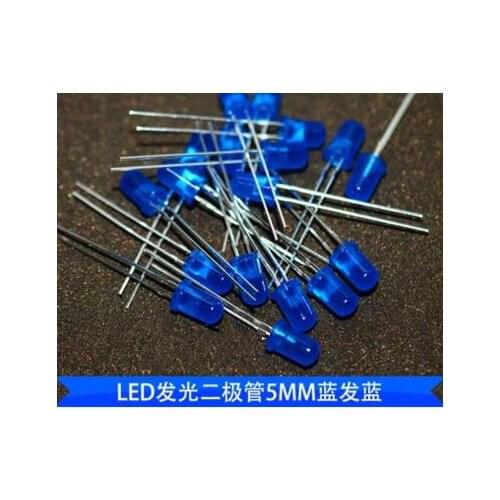 100Pcs LED 5MM BLUE COLOR BLUE LIGHT Super Bright