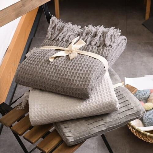 Knitted Wool Blanket for Beds with Tassel Manta Cobertor Chunky Knit Blankets Sofa Plaid Christmas Decoration for Home blanket
