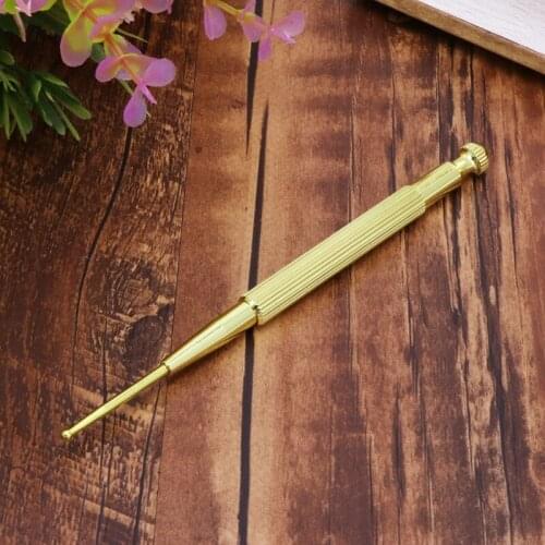 Y1UF Elastic Copper Auricular Exploration Detection Point Pen Ear Acupressure Massage