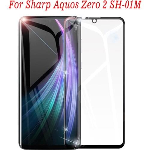 2PCS Full Cover Curved Tempered Glass For Sharp Aquos Zero 2 SH-01M Screen Protector protective film For Sharp SH-01M glass
