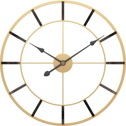 50cm Large Round Metal Wall Clock Silent Wall Watch Modern Design Clocks For Home Decor Office European Style reloj de pared