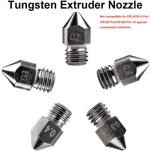 CREALITY 5PCS 0.2/0.3/0.4/0.5/0.6MM Tungsten /Brass 3D Printer Extruder Nozzle For CR/Ender Series