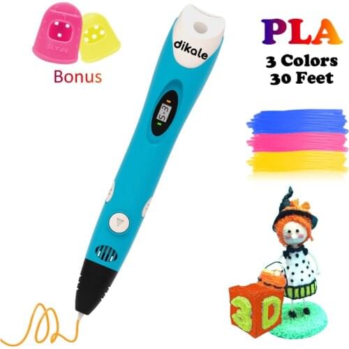 Dikale Scribble Pen 7th Generation Caneta 3D Stylo 3D Imprimante Magic 3D Printing Pens Carga Caneta Drawing Tools Smart Gift