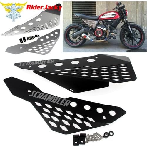 For Ducati Scrambler Full Throttle Urban Enduro Flat Track Sreet Classic Aluminum Motorcycle Side frame Cover Panel Protector