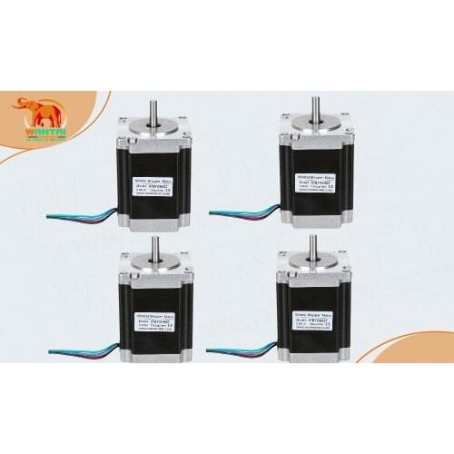 EU, Rosh,4PCS Nema 23 with 280oz-in, 3.0A, 78mm,2phases,Stepper Motor/Stepping motor 57BYGH627 Wantai 3D CNC Engraver