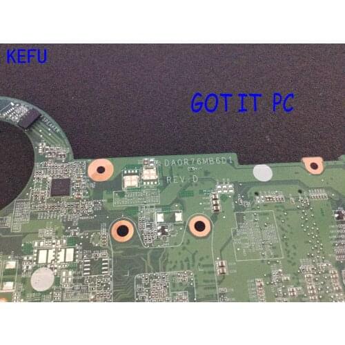 KEFU AVAILABLE,, new item,731534-501 DA0R76MB6D1 REV : D Laptop Motherboard For HP Pavilion 17-E NOTEBOOK mainboard,PROCESSOR A4