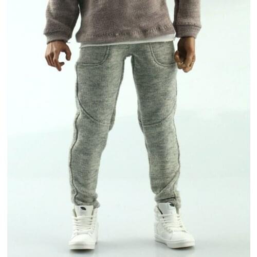 1/6 Scale Mens Soldier Toy Character Model Trend Casual Sports Pants Suitable for 12' Active Collection Doll Body Accessories
