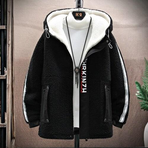 Winter Casual Mens Polar Fleece Thick Jacket Man Pathwork Hooded Coat Fleece-lined Parkas Male 3 Colors M-4XL JK2025