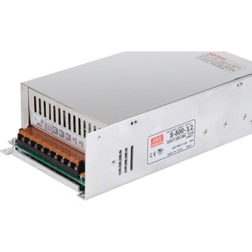 New Mingwei MW S-500-12 12V 40A switching power supply free shipping