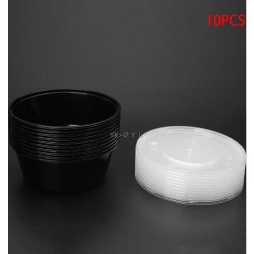 Hot Sell 10Pcs Plastic Disposable Lunch Soup Bowl Food Container Storage Box With Lids