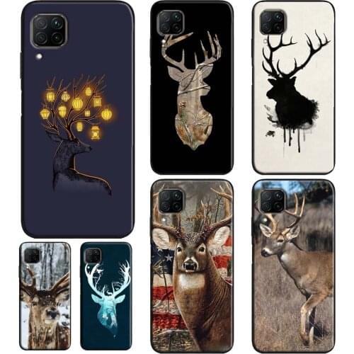 STUNNING DEER Animal Case For Huawei P20 Lite P40 Mate 20 Pro P30 Phone Cover For Huawei P Smart 2019 2021 Z