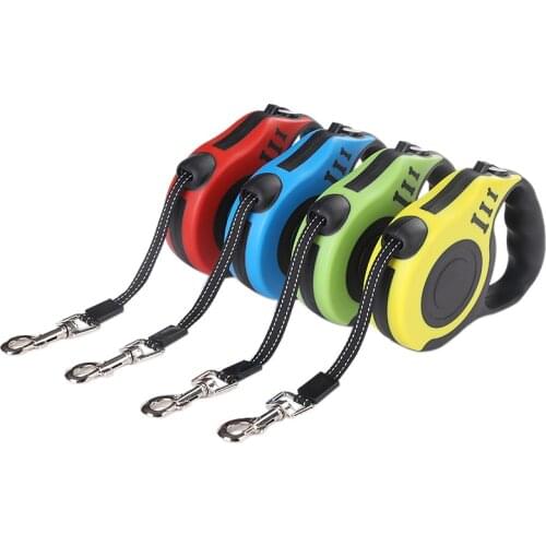 Durable Dog Leash Automatic Retractable Nylon Dog Lead Extending Puppy Walking Running Leads For Small Medium Dogs Pet Supplies