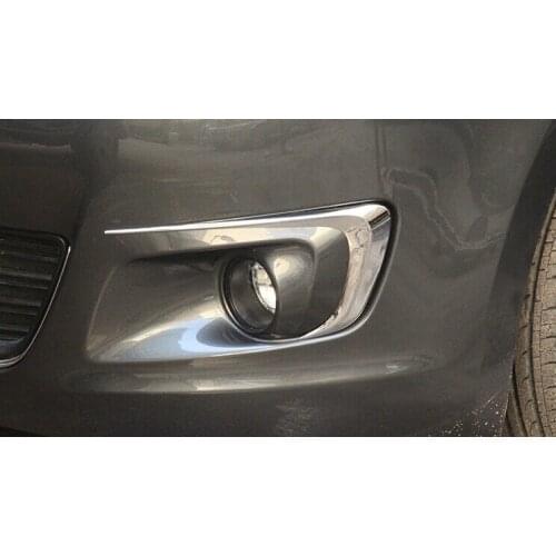 ABS Chrome Car Front Fog Light Fog Light Cover for Citroen C-Elysee 2014 Car styling