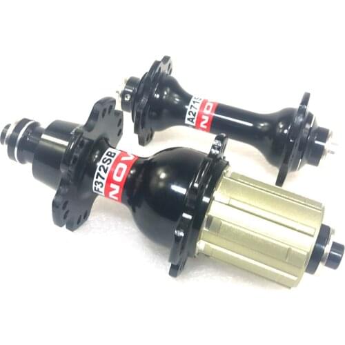 Novatec A271SB F372SB Road Bike Hubs front 20H rear 24H key holes V-Brake QR Quick Release Skewers Black Red 3 pawls 9/10/11s