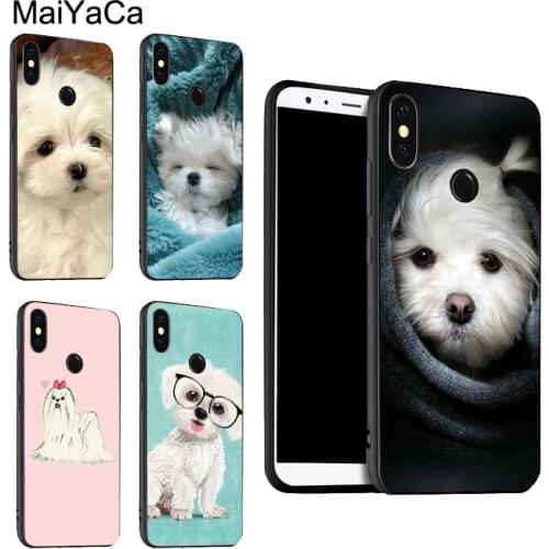 Maltese Dog Puppy Silicon For POCO X3 F2 Case For Redmi Note 9 Pro 8 7 8T 9S 9A 9C For Mi Note 10 Lite 9T A3 Coque