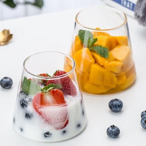 300ml Japanese Mount Fuji Glass Whiskey Beer Glass Home Heat-resistant Crystal Tea Water Milk Juice Dessert Coffee Cups Creative