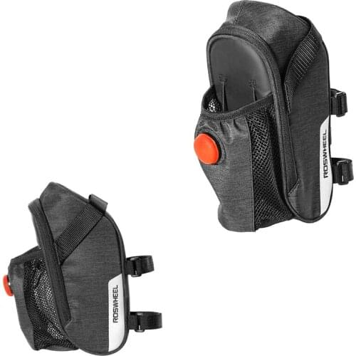 ROSWHEEL Bicycle rear bag Bicycle tail bag Lighted bag Kettle bag Bicycle equipment