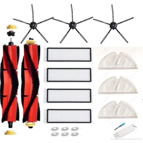 Main Brush Side Brush Filter for Xiaomi Roborock S5 Max S50 S51 S55 S6 S60 Vacuum Replacement Accessories