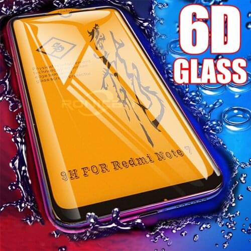6D Glass for Xiaomi Redmi Note 7 6 5 Pro 5 Plus Screen Protector Redmi Note 7 Tempered Glass for Xiaomi CC9 Mi 9 SE 8 A2 Lite A3