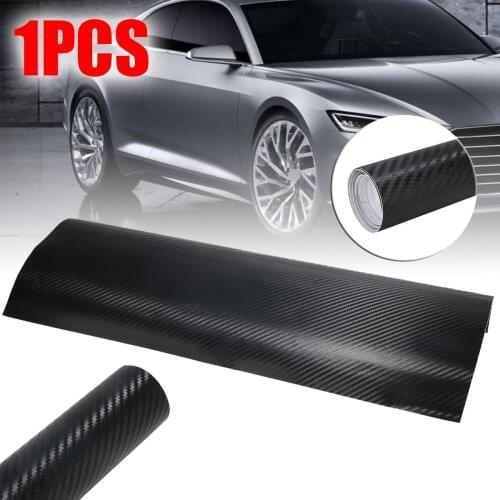 1 Roll Fashion Style 50x152cm 3D Carbon Fiber Car Vinyl Foil Film Wrap Roll Sticker Universal Car Decoration