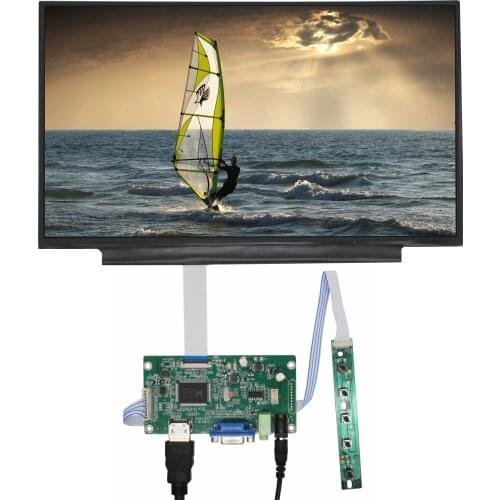 11.6Inches IPS Screen Display Monitor with Driver Control Board Audio VGA HDMI for Computer Orange Raspberry Pi 2 3 4