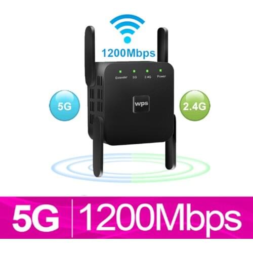 5G Wireless Wifi Repeater wi-fi Signal Range Amplifier Wifi Extender 1200Mbps Wi fi Booster 5ghz Wifi Ultraboost Repiter