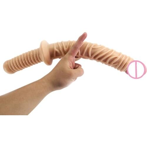 42* 4.5/4CM Huge anal didlo butt plug big double head masturbation sex toys for men gay lesbian couple g spot adult game