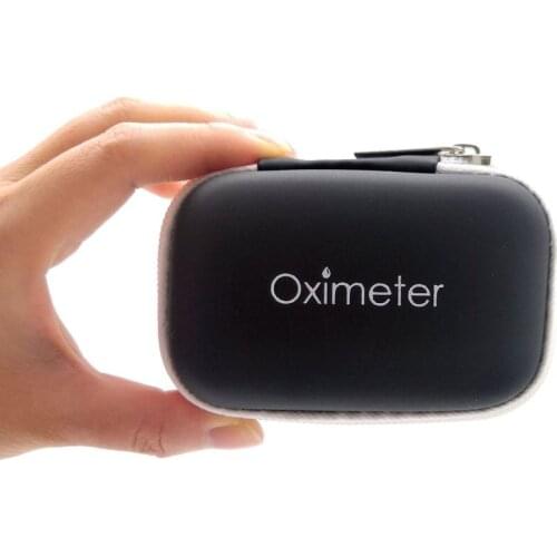 Protable Finger Pulse Oximeter Case Storage Bag Zipper Bag Oxygen Monitor Protect Box Case Generous Simple