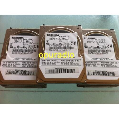Disk drive MK6050GAC MK6050GACE ZK01 DC+5V 1.3A 60GB For Au di Merc edes B MW CIC RADIO Car HDD navigation systems