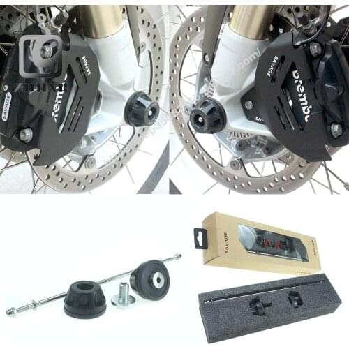 For BMW R1200GS LC 2013-2017/ R1200GS LC Adventure 2014-2017 Motorcycle Front Axle Fork Wheel Protector Crash Sliders Cap Pad