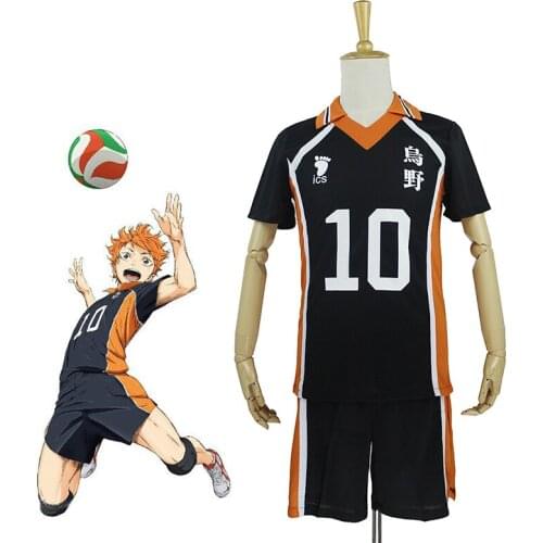 Haikyuu! 9 Styles Hot Anime Karasuno High School Sportwear Haikyuu!! Hinata Shyouy Cosplay Costumes Outfit Jerseys Uniform