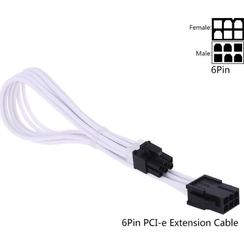 K1AA Sleeve Extension Power Supply Cable 24-pin A TX 8-pin PCI-E 8pin CPU 6-pin 4-Pin