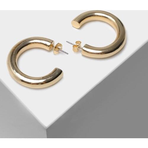 Amorita boutique Metallic circle fashion simple drop earrings