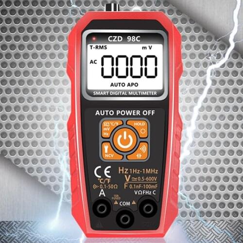CZD98A Large LCD Digital Intelligent Multimeter with Backlight Flashilight Function NCV Direct Current AC Voltage Current