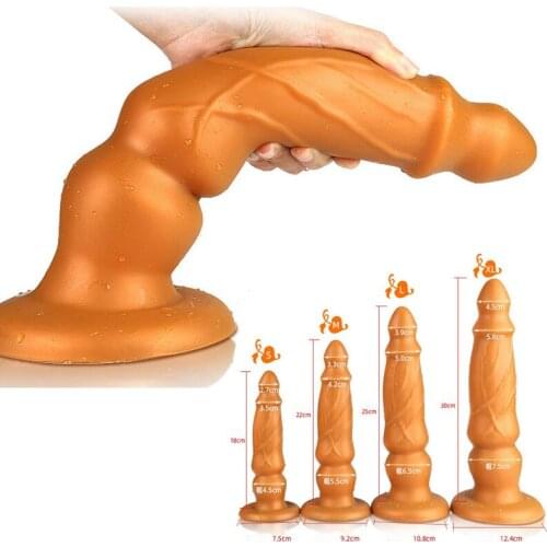 Soft Super Big Suction Cup Dildo Vagina Masturbation Stimulators Huge Dildo Penis Anal Dildos Anus Expand Sex Toys for Man Woman