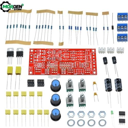 NE553 Amplifier Preamplifier Volume Tone EQ Control Board DIY KIT OP-AMP HIFI Preamplifier Bass Treble Balance Volume Tone