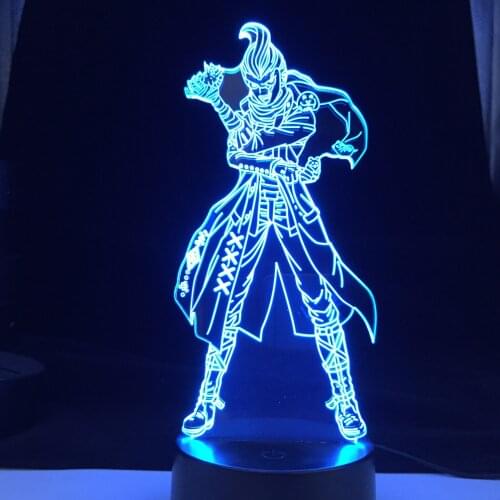 Danganronpa 2 Gundham Tanaka Night Light Projector Touch Sensor Lamp Table Bluetooth Control Kids Gift 3D LED Nightlight Game